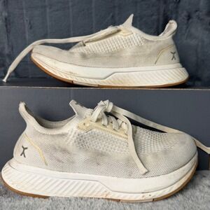 Flux Footwear Adapt Womens 9 Cream Gum Knit Running Training Shoes Wide Toe Box